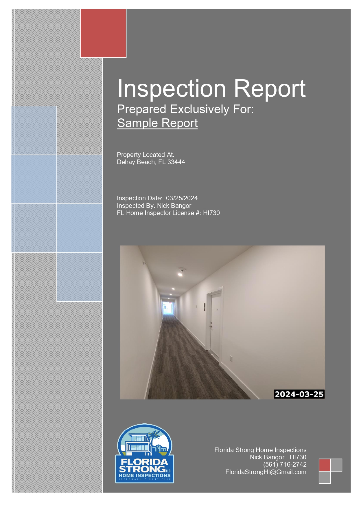 Preview of a Sample Condo Inspection Report