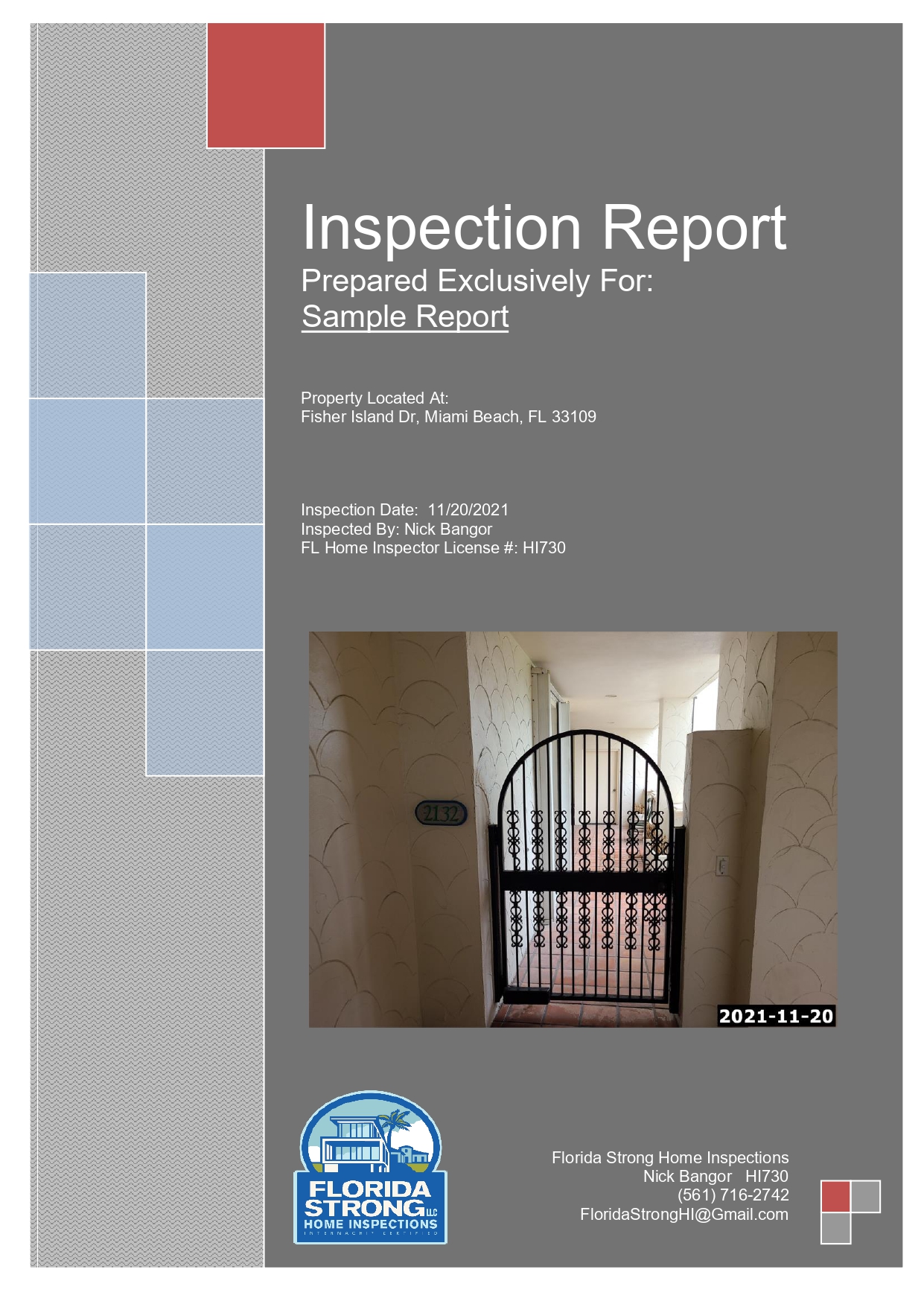Preview of a Sample Mold Inspection Report